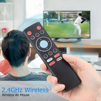 T1+ Voce de la Distanță de Control 2.4 G Wireless Air Mouse Giroscop cu Google Buton pentru Android TV Box PC-ul de Televiziune Echipamente Multimedia