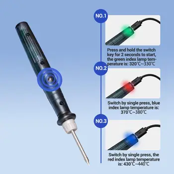 USB portabil de Lipit Pen 5V Mini 8W Sfat Buton Comutator Electric Alimentat Statie de Lipit Echipamente de Sudare Instrumente